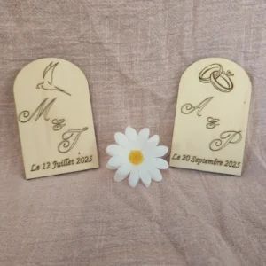 Magnet de mariage personnalisable