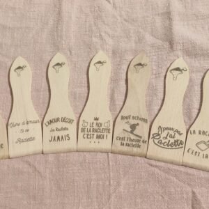 Spatules à Raclette personnalisé