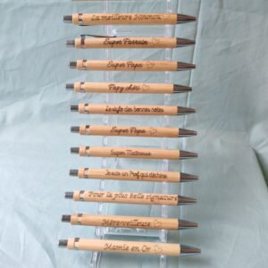 Stylo personnalisable en bambou